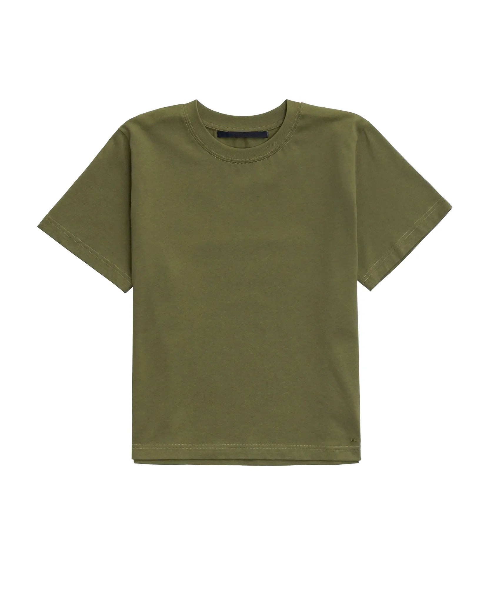 Green t-shirt on a white background