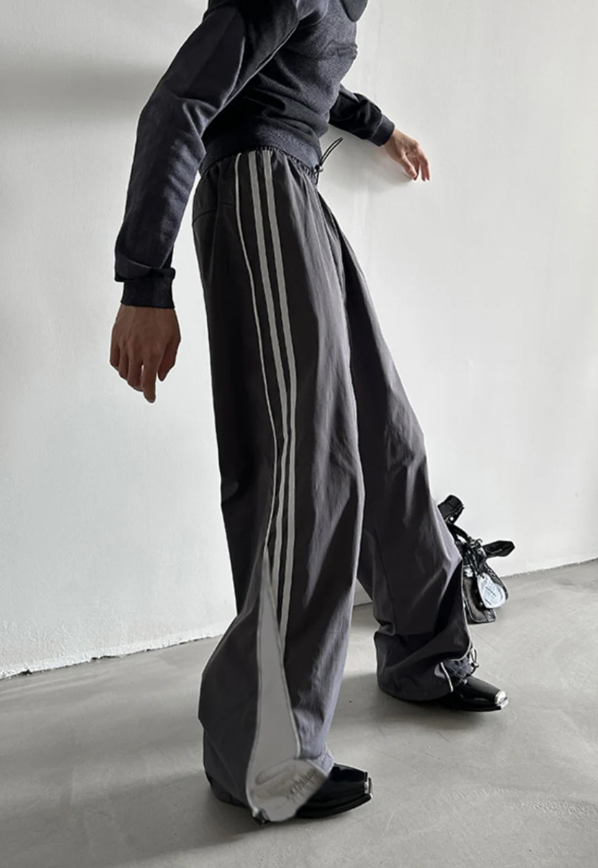 Dark Grey Parachute Pants
