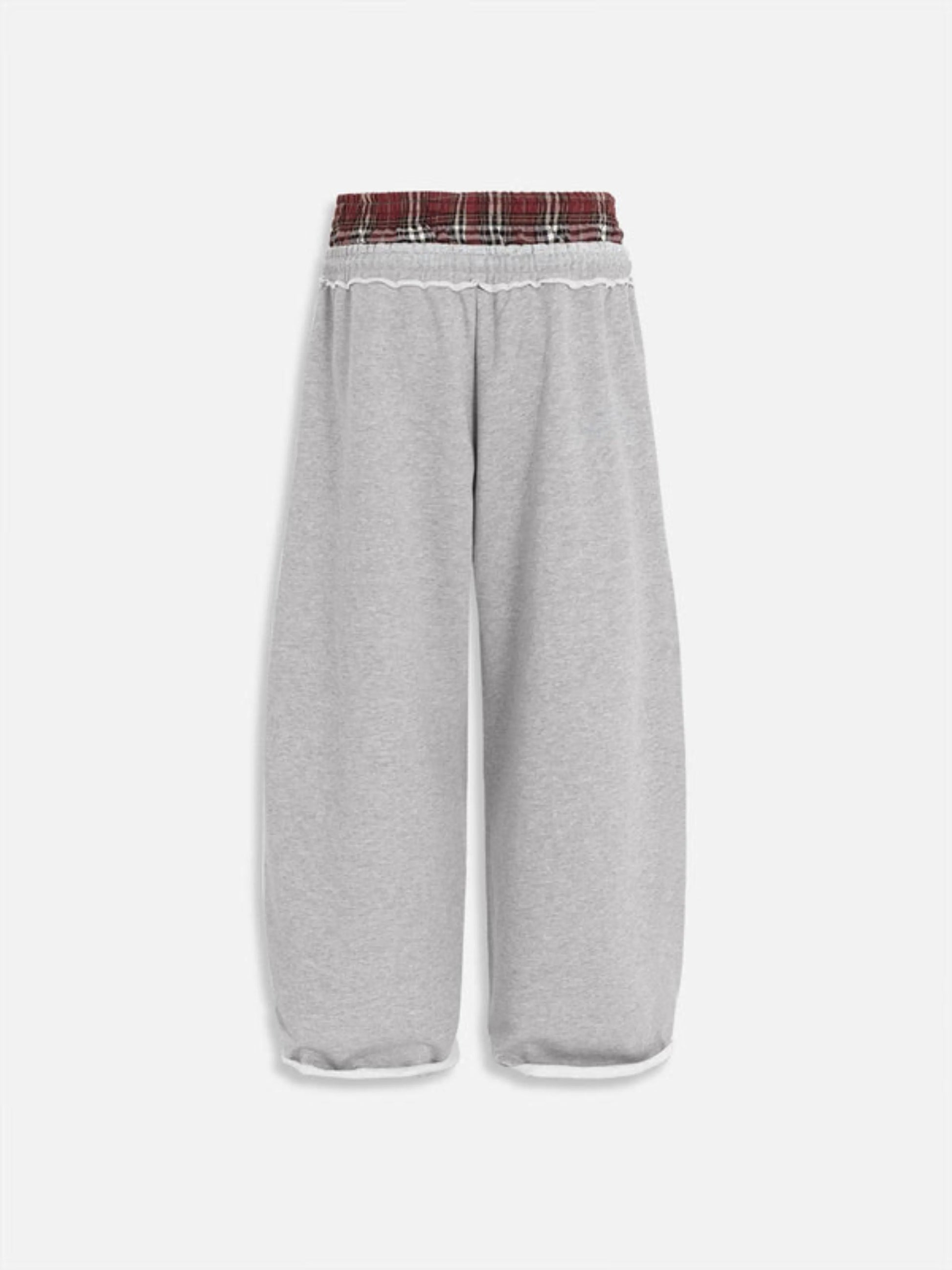 grey boxer waist sweatpants 