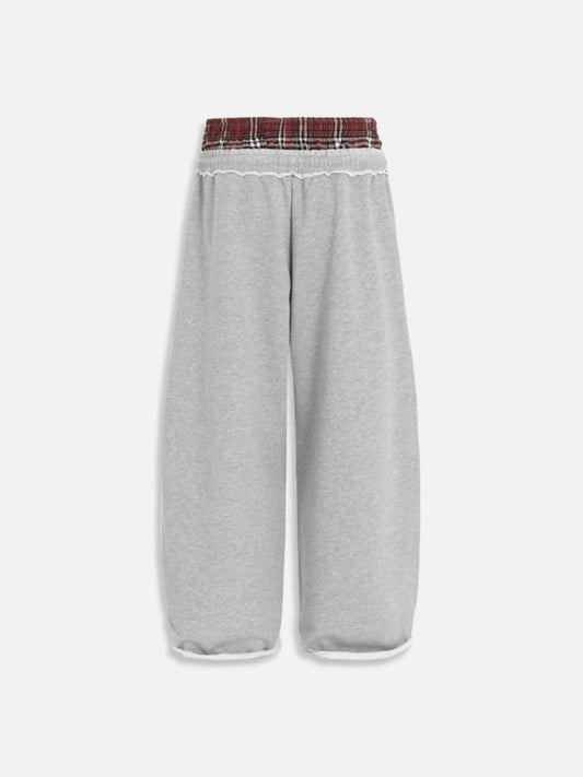 grey boxer waist sweatpants 