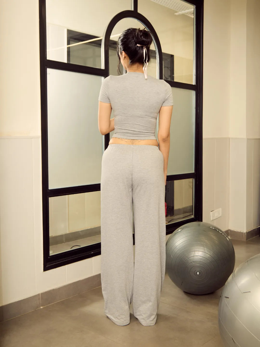 Person wearing lounge top and pant