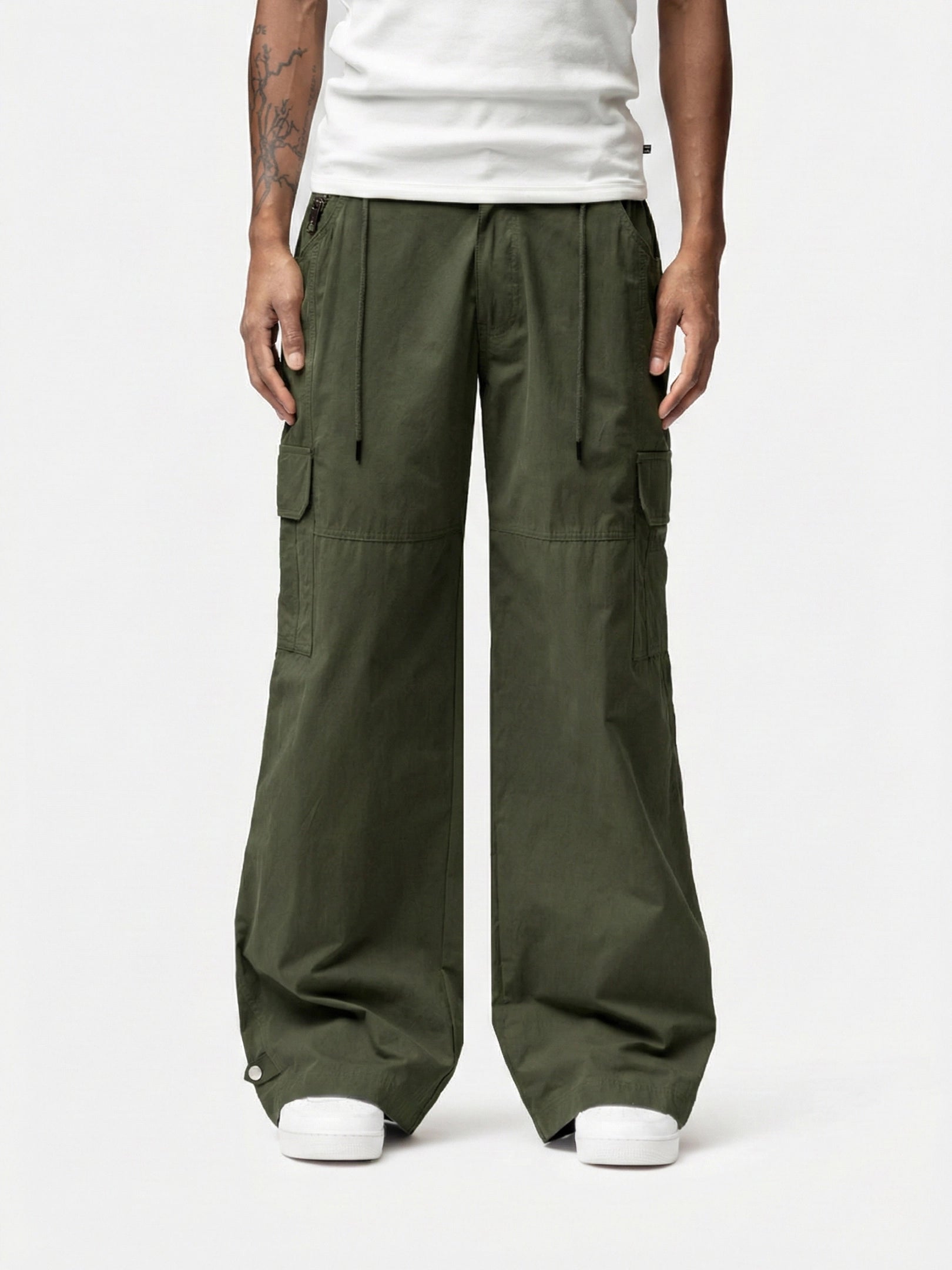 Marasis Militant Cargo Pant designed with oversized cargo pockets and a relaxed fit, it delivers raw street energy with all day comfort. 