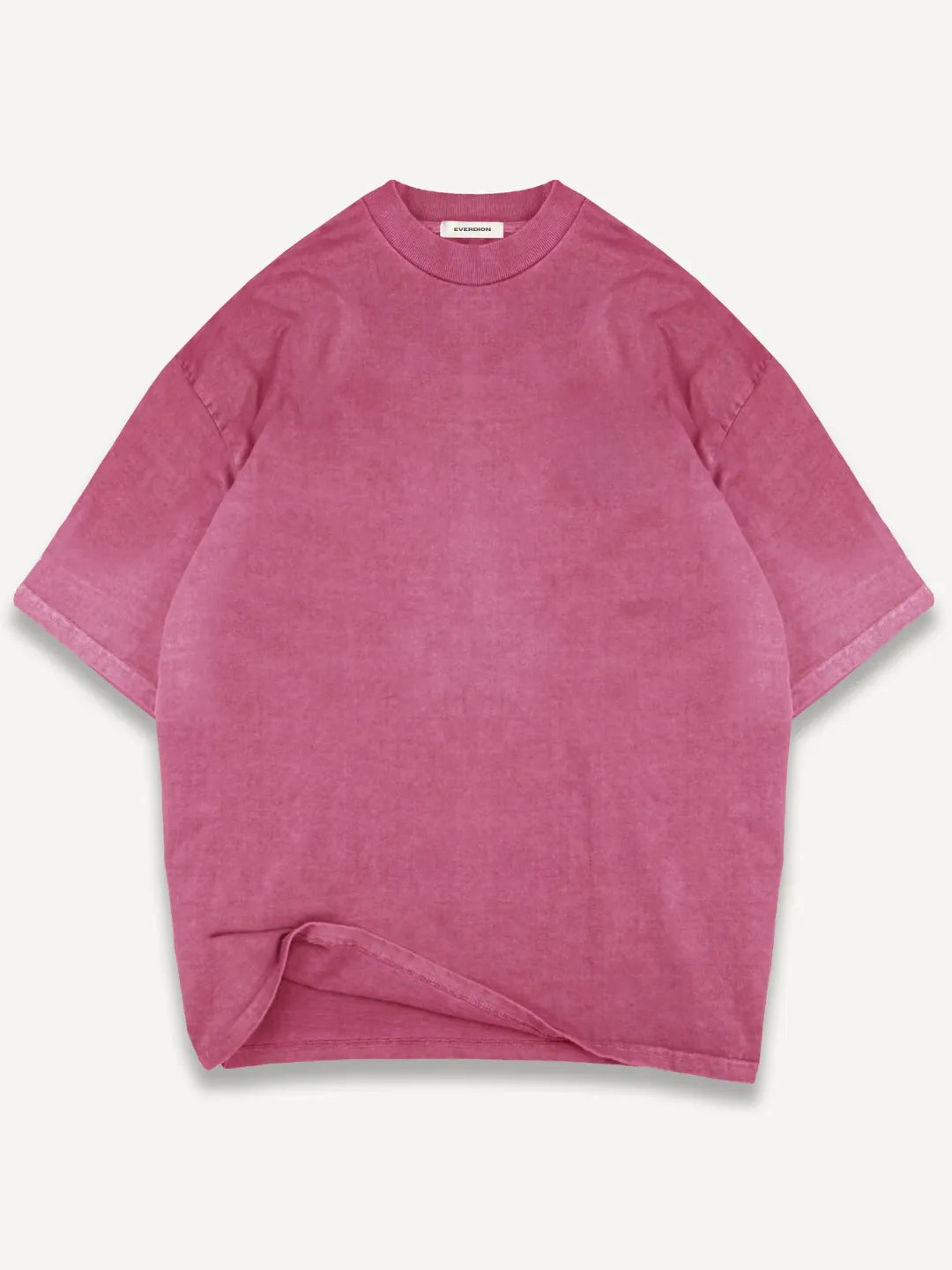 Pink t-shirt on a white background