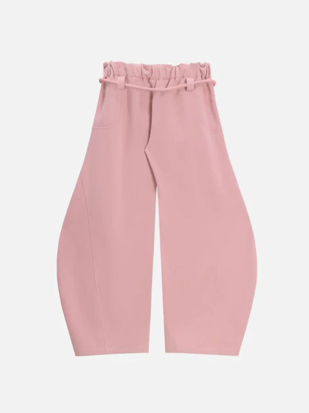 Pink sweatpants on a white background