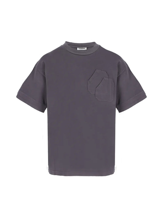 Purple t-shirt on white background
