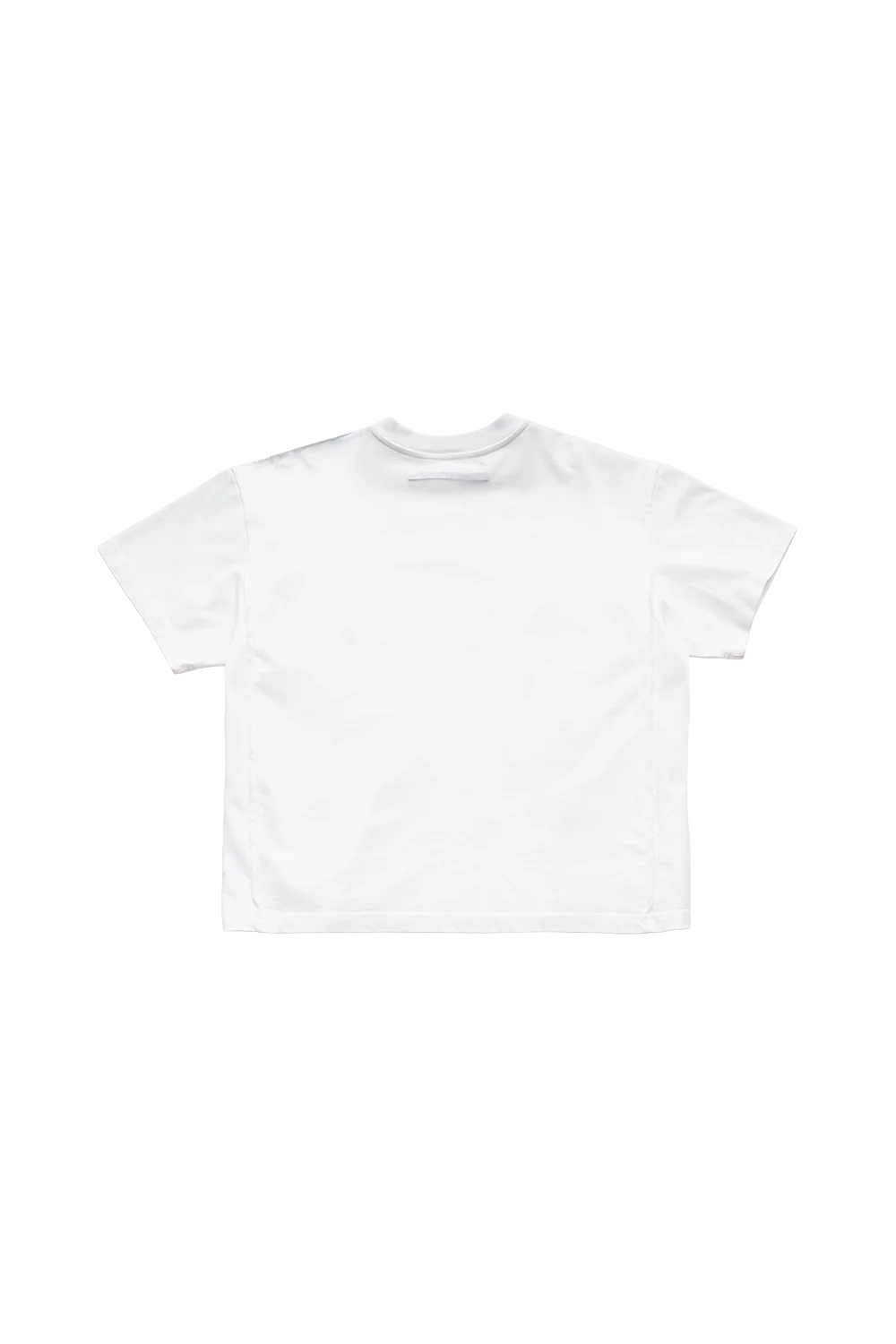 Plain white t-shirt on a white background