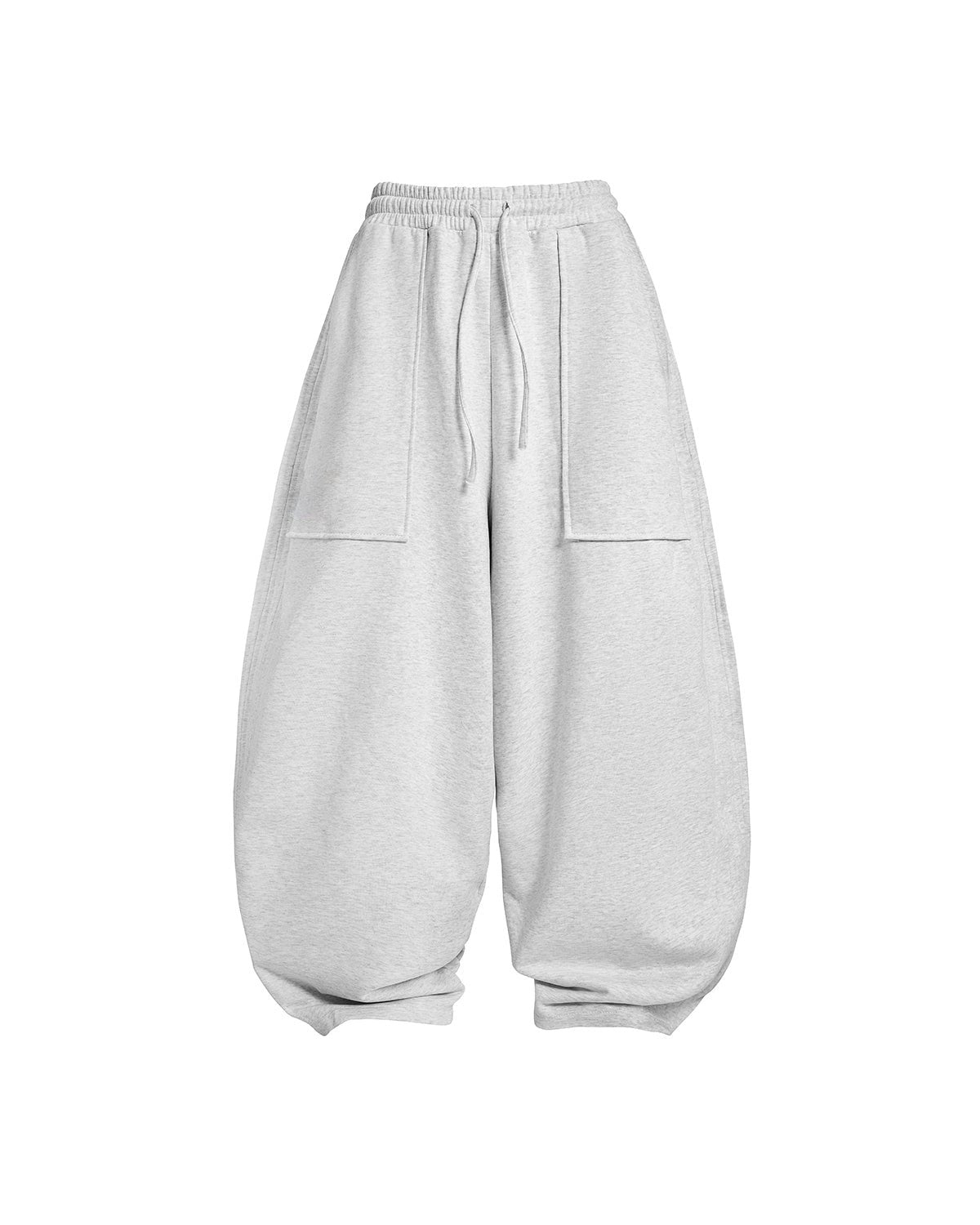 Grey sweatpants on a white background