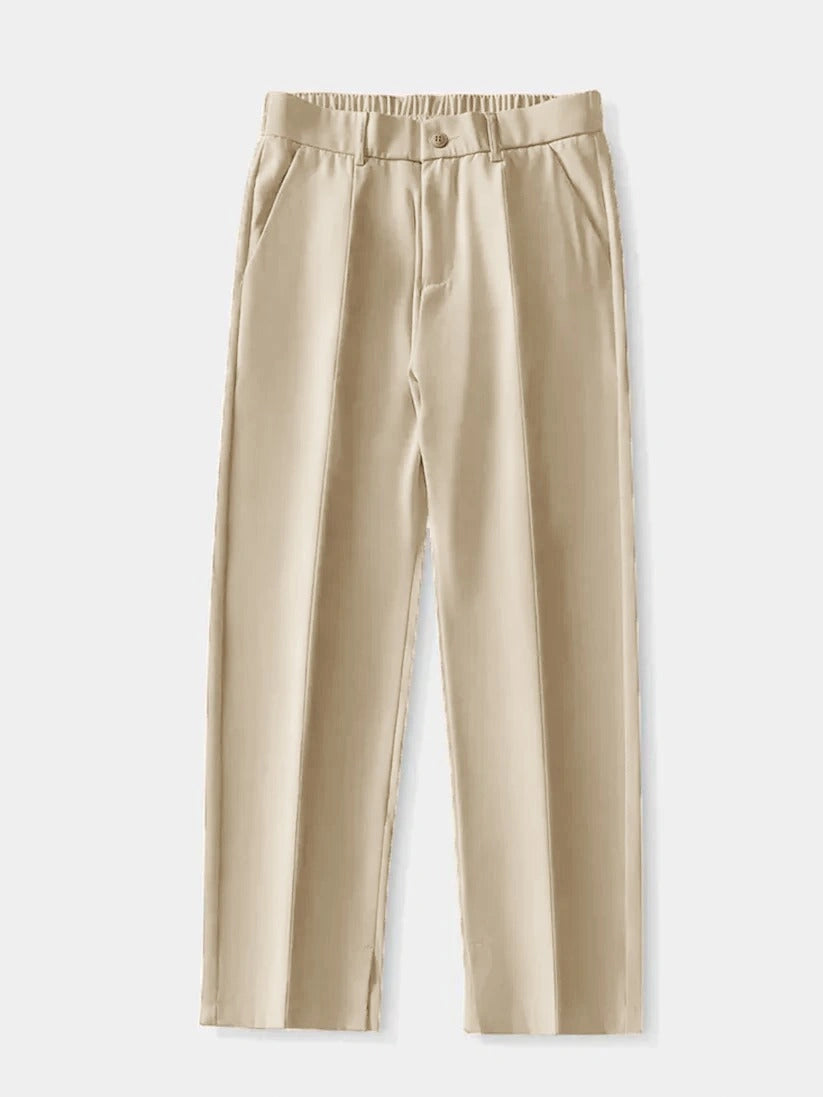 Beige pants on a white background