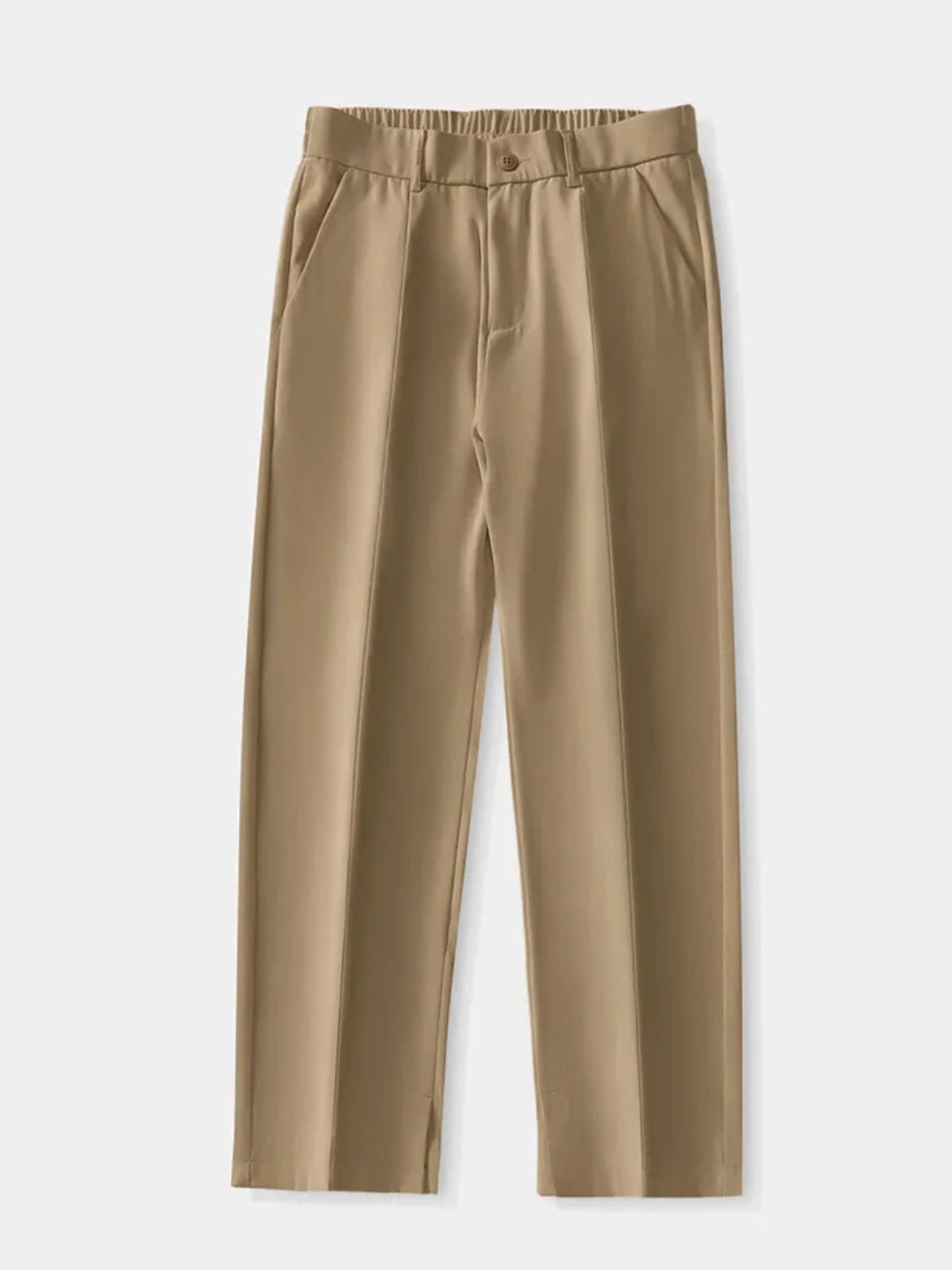Beige pants on a white background
