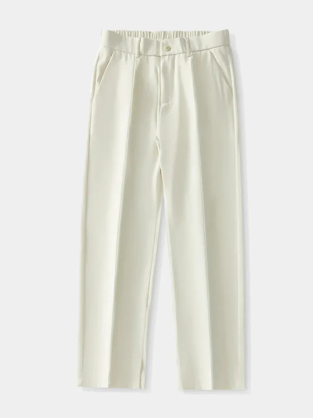 White pants on a white background