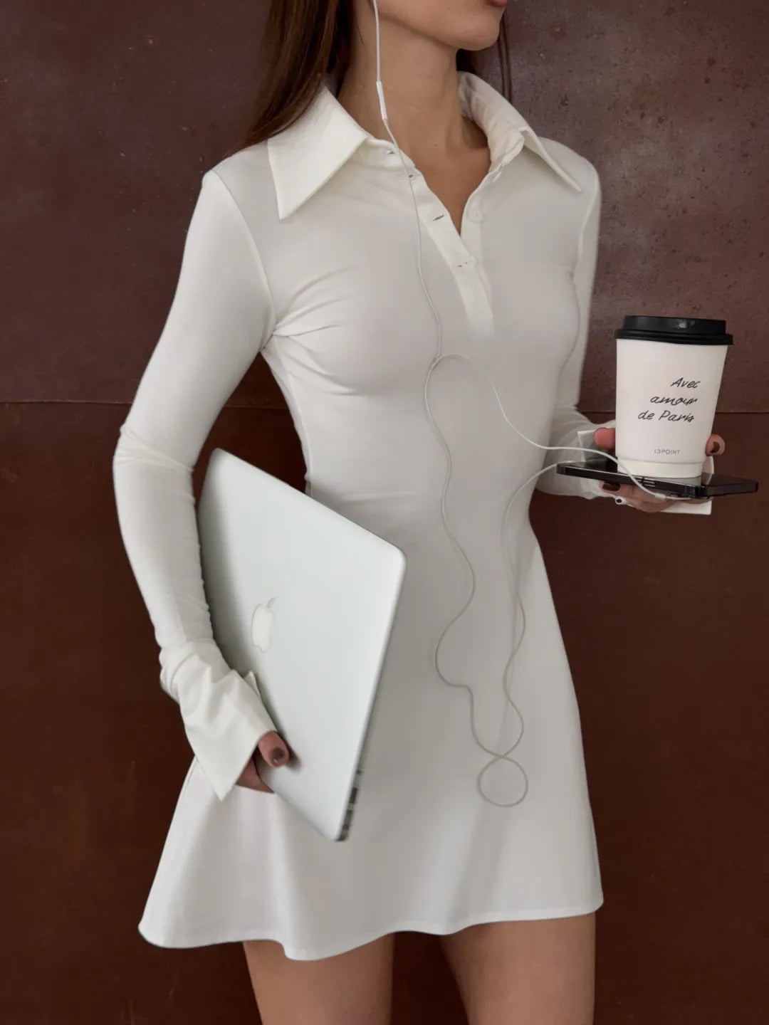 Women wearing white business dress