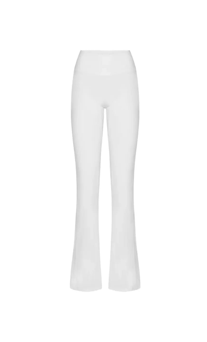 White pants on a white background